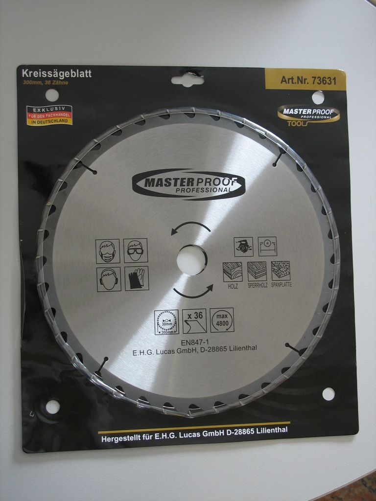 MASTERPROOF Hartmetall-Kreissägeblatt, 250 mm Produktbild 