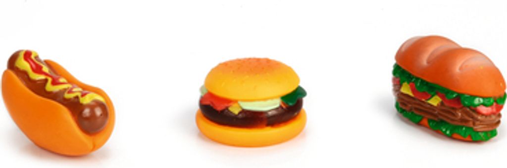 Beeztees Sandwich, Hamburger und Hotdog - Hundespielzeug - Produktbild 