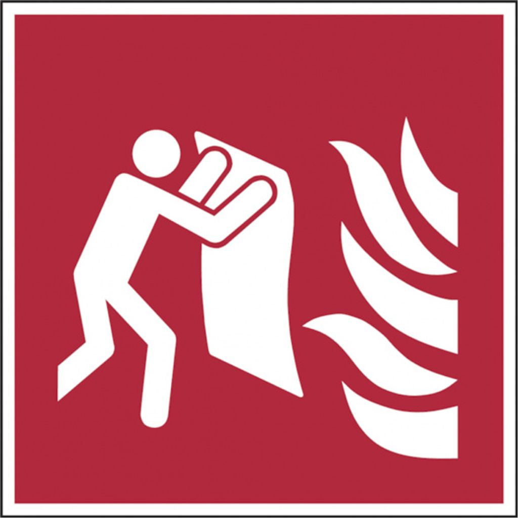 Dreifke Aufkleber Brandschutzzeichen, Feuerlöschdecke F016 | 150x150 mm | AS...