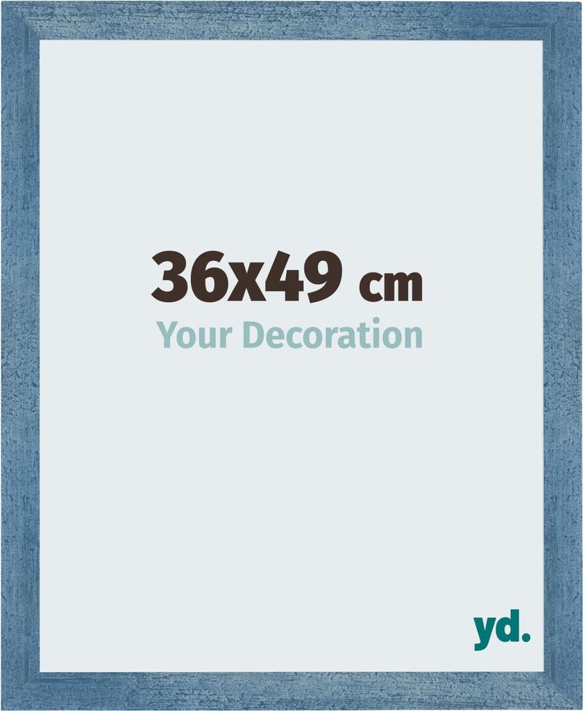 Puzzlerahmen 36x49 cm - Hellblau Gewischt - MDF - Mura