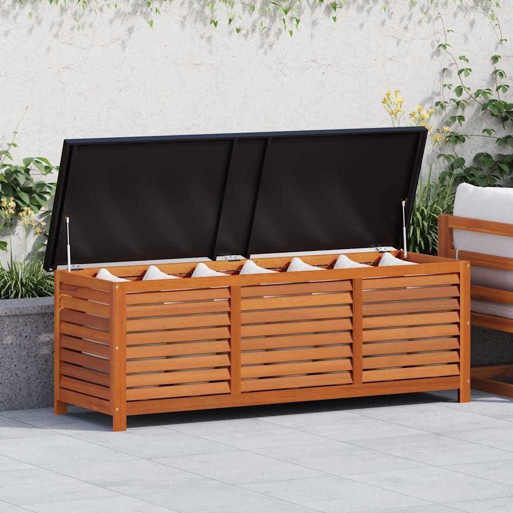 vidaXL Coffre de jardin 150x50x55 cm en bois massif Image du produit 