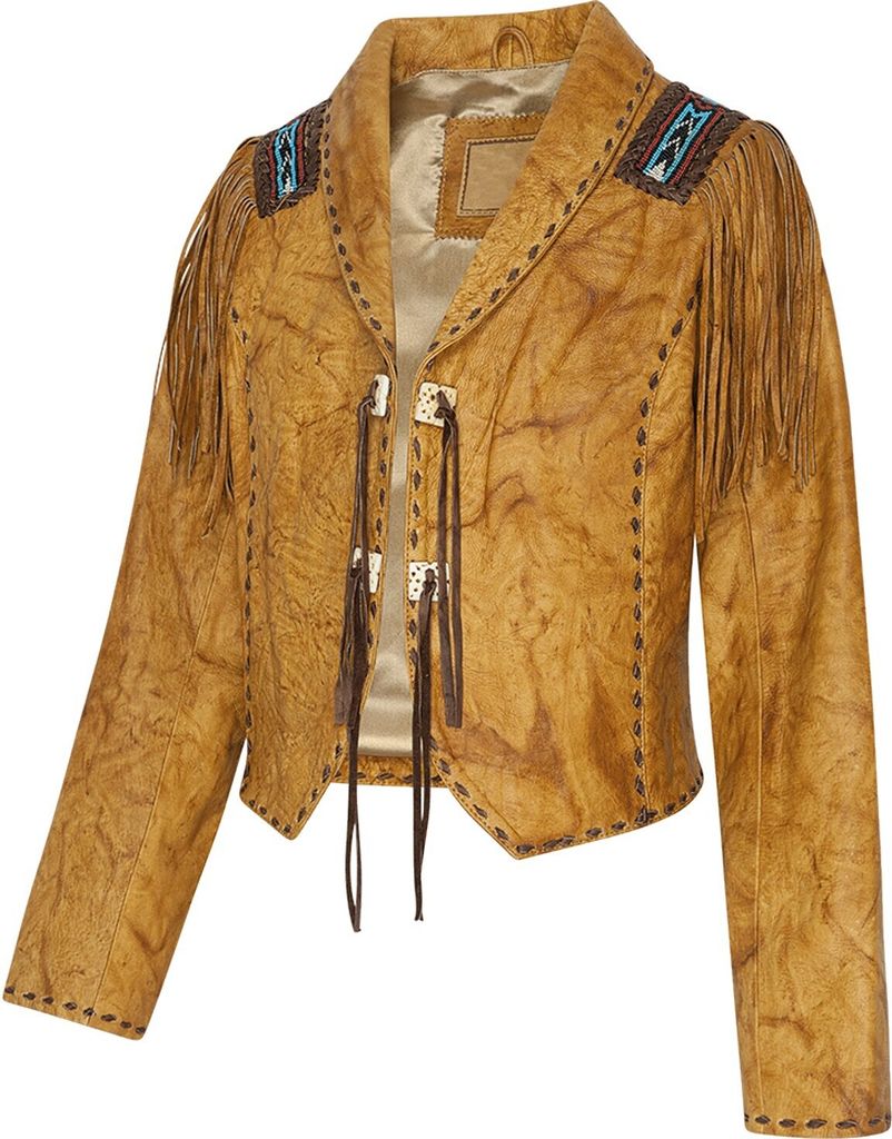 Stars & Stripes Western Lederjacke »AZTECA« Gr.XXL
