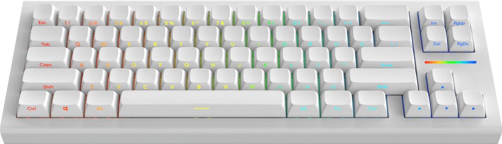 Nubi NK68HE Bianco - Tastiera da gioco con effetto Immagine del prodotto 