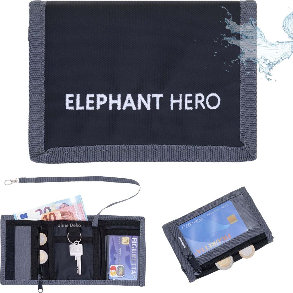 Geldbörse Schülerbörse Kinder Portemonnaie Elephant Hero Produktbild 