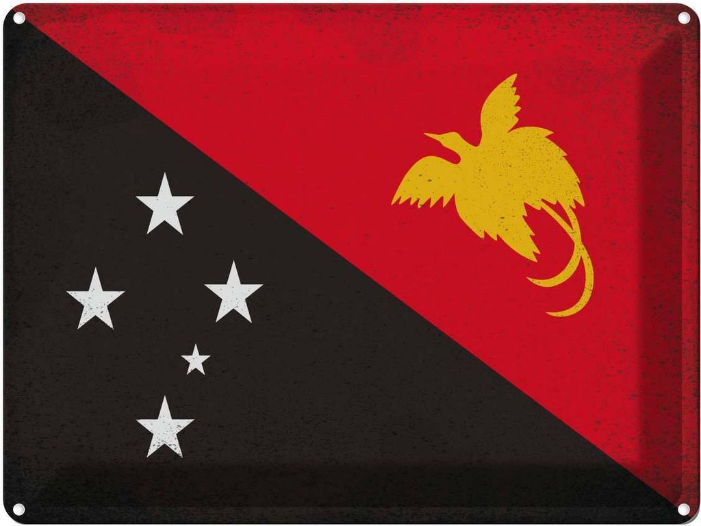 vianmo Blechschild 30x40 cm Papua?Neuguinea Guinea Flagge Produktbild 