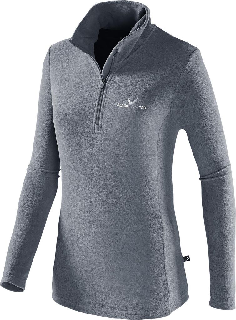 BLACK CREVICE - Damen Fleece Pullover > 170g/m2 > Microfleece | Farbe: Grau | Größe: 40
