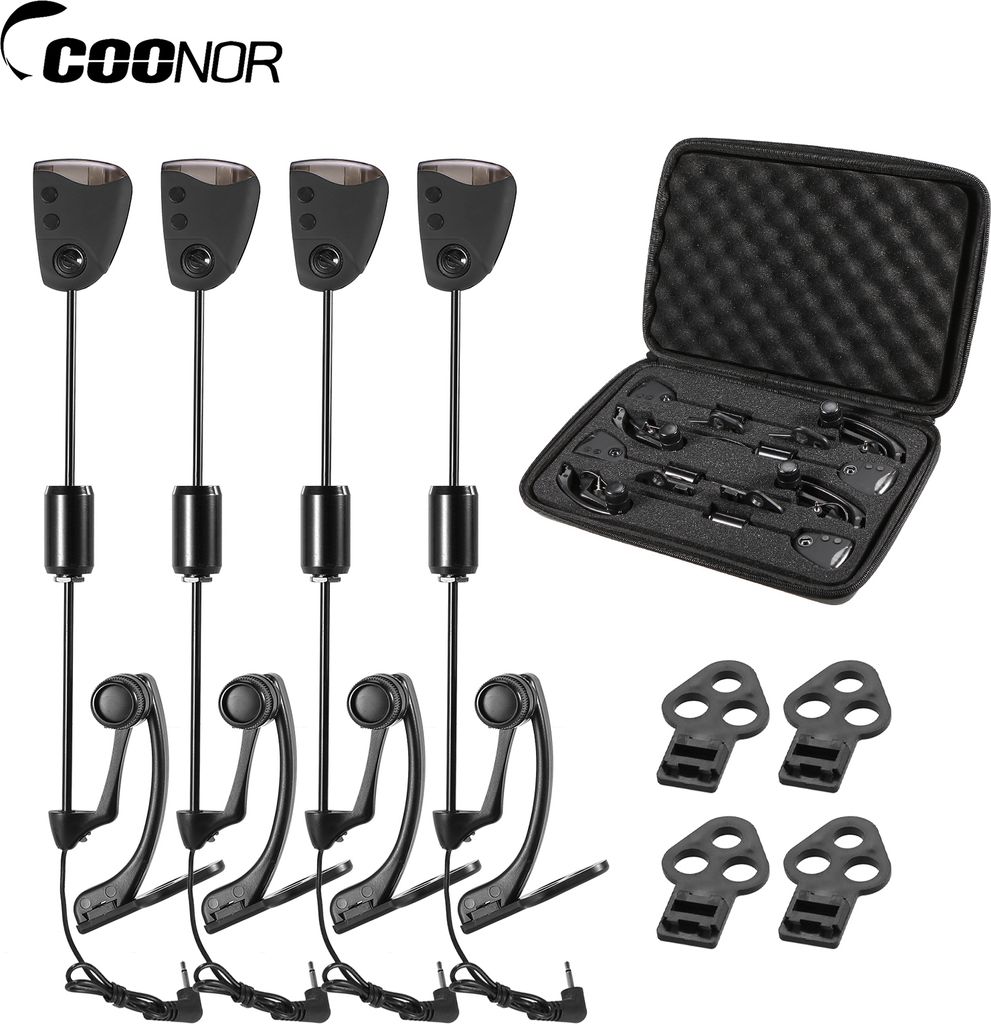 Angel-Swinger-Set, Karpfenangeln, Bissanzeiger, Swinger, digitaler Angelalarm, LED-Bissanzeiger, beleuchteter Swinger, Angelger?t