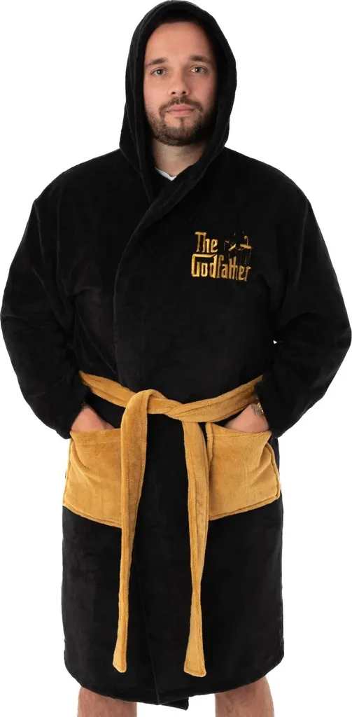 Robe de chambre homme The Godfather pour cocooning et détente Noir M