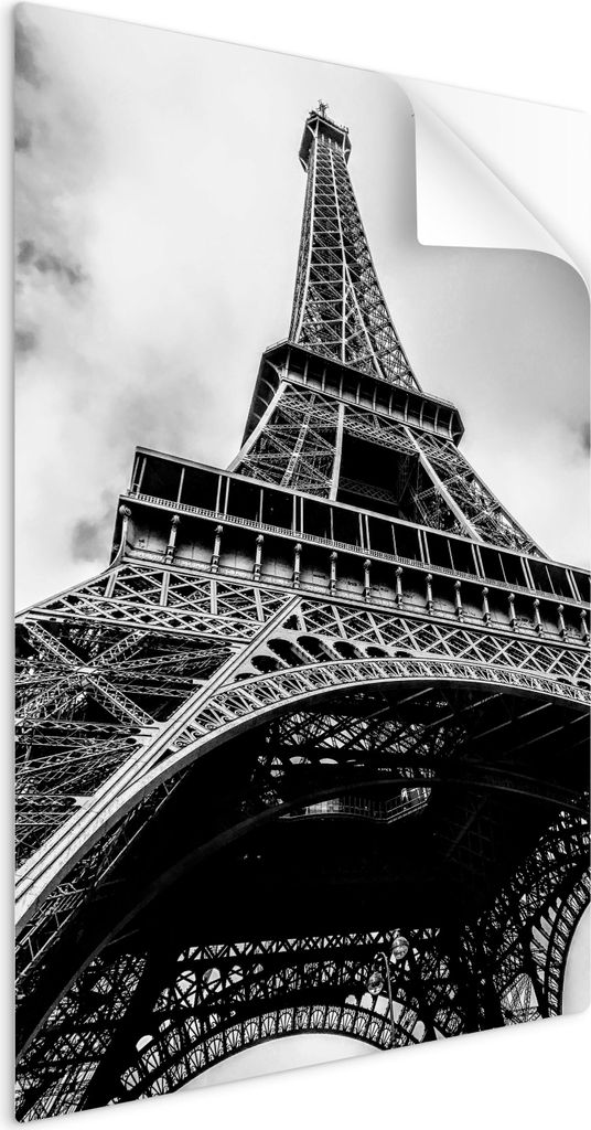 SpaceRebels Bilder Wandsticker 40x60 - Wanddeko Paris Eiffelturn - Selbstklebende Wandtattoo Wandsticker - Modernes Bild auf PVC-Folie - Wandbild W...