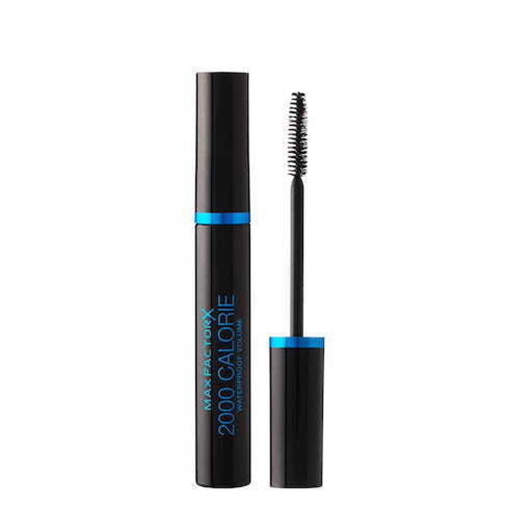 Max Factor 2000 Calorie Waterproof Volume Mascara wasserfeste Wimperntusche für verlängerte Wimpern und Volumen Black Brown 9 ml