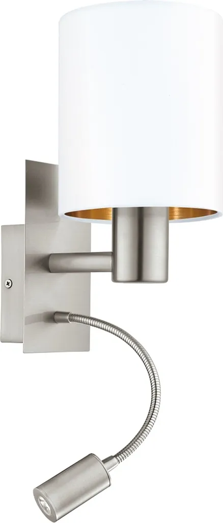 Eglo 96484 PASTERI Applique LED Bianco e Rame - Lampada da Parete E27