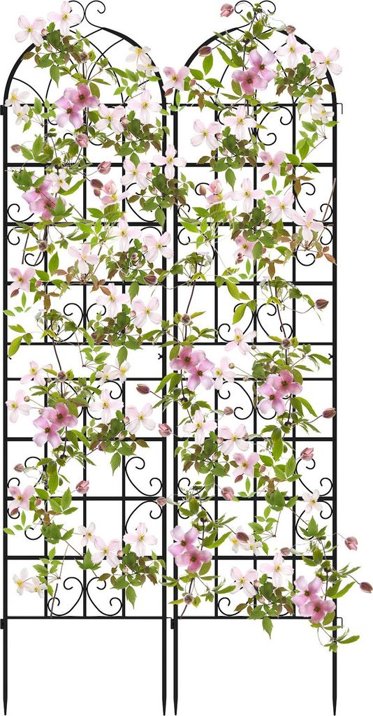 COSTWAY Treillis en métal, set de 2, clôture de jardin, Image du produit 