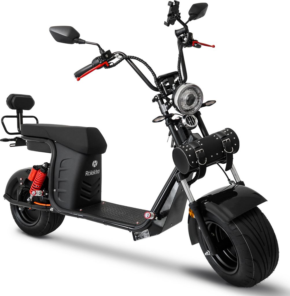 Rolektro, E-Chopper 45, Schwarz, 45 km/h, 60V-25,6Ah Produktbild 