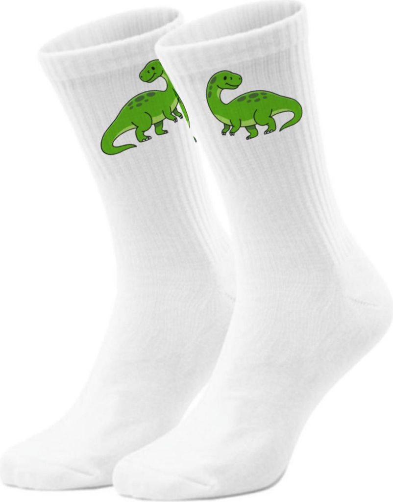 epicsocks Dino Delight Grüner Dino Socken in 37-41 im Paar