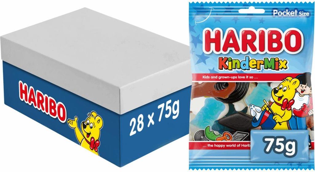 Haribo Kindermixbeutel (28x 75gr) Produktbild 
