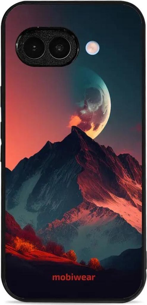 Handyhülle für Google Pixel 9a, Mobiwear Glossy Case, Gebirgsdämmerung