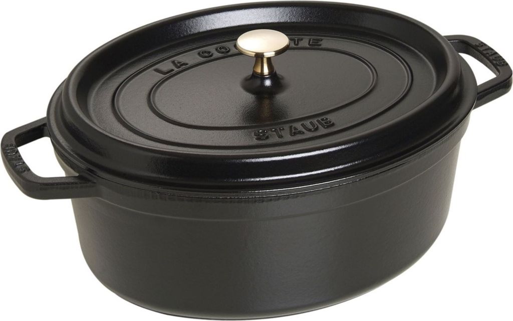 Staub Cocotte oval Schwarz 31cm 5,5L 40509-319-0