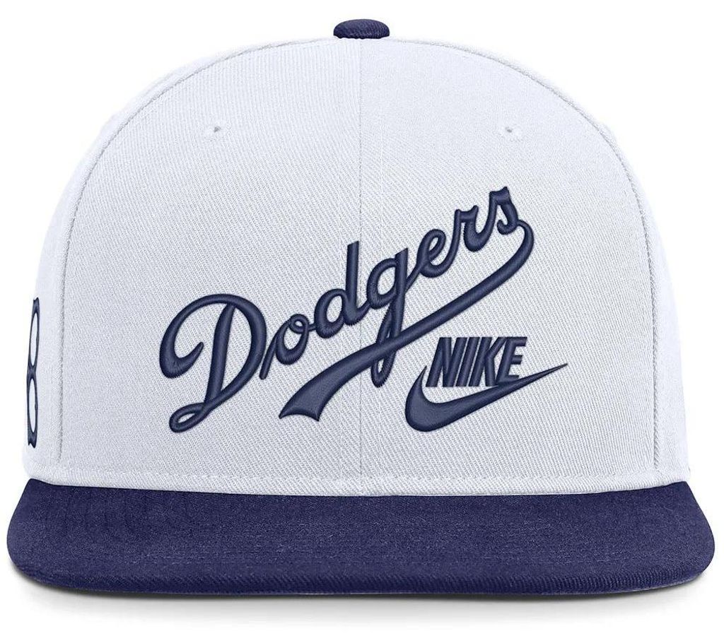 Nike Mlb Brooklyn Dodgers Cooperstown Dri-fit Pro Structured Square Bill Kappe Weiß M-L Weiß M-L