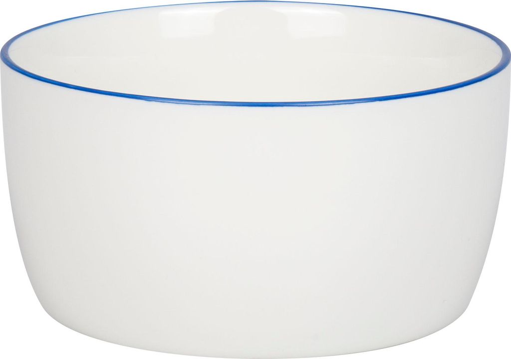 KÖNITZ 1192653047 Müslischale 380 ml mit blauem Rand, Basic Bone