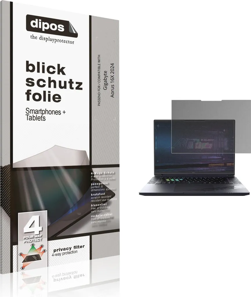 Proteggi il tuo Stile: Pellicola Privacy 4 Modi Gigabyte Aorus 16X 2024
