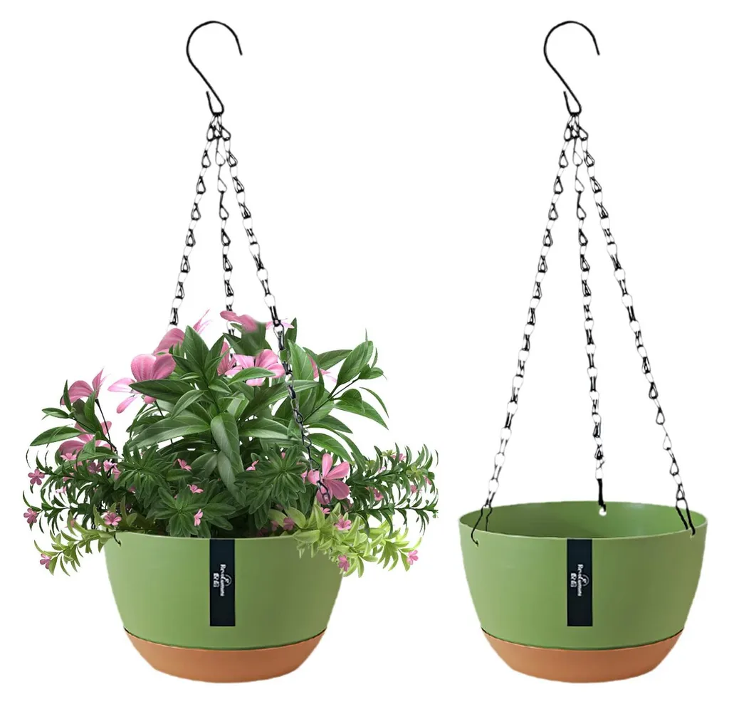 Jardinière Suspendue Extérieure et Intérieure Ø 21 cm - Lot de 2 Pots