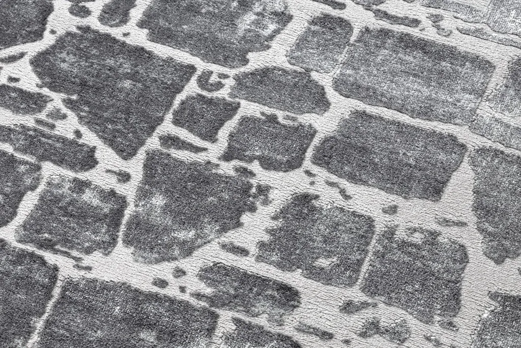 Tapis Structural Double Molleton Gris MEFE 6184 Motif Géométrique - 3