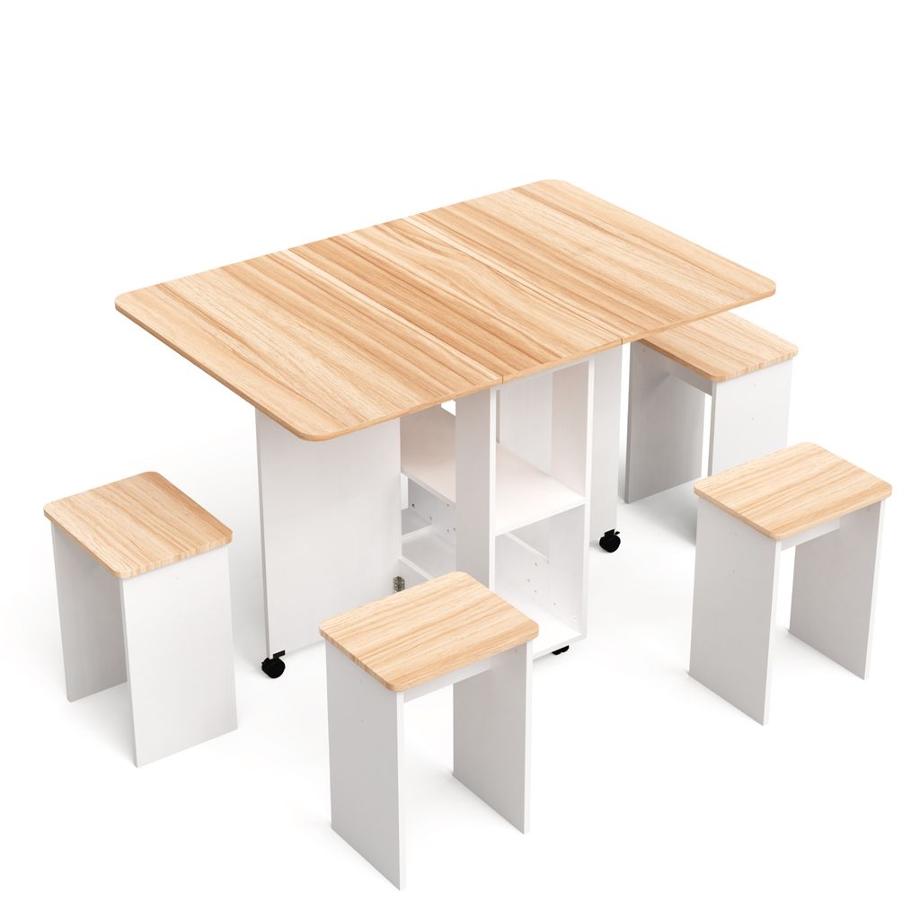Mondeer Ensemble de 5 tables de salle à manger Table de Image du produit 