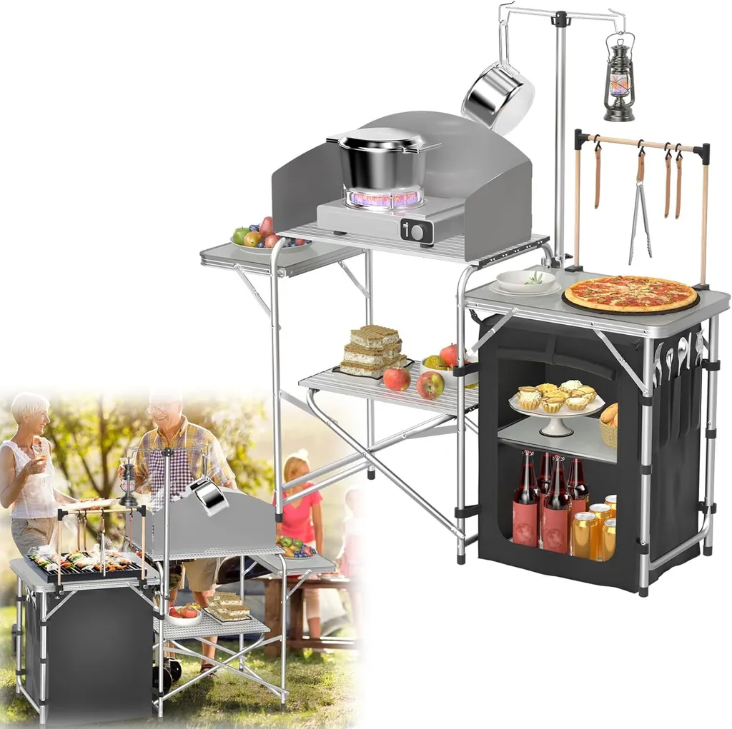 Cuisine d'extérieur pliable et légère en aluminium pour le camping LP