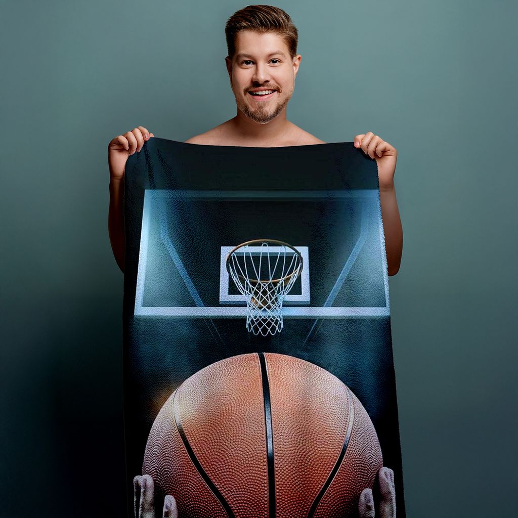 Jerry Fabrics Basketball Badetuch 70 x 140 cm Produktbild 