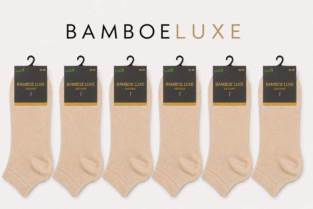 Bambus Socken, Sneaker Socken, 6 Paar, Damen und Herren, Produktbild 