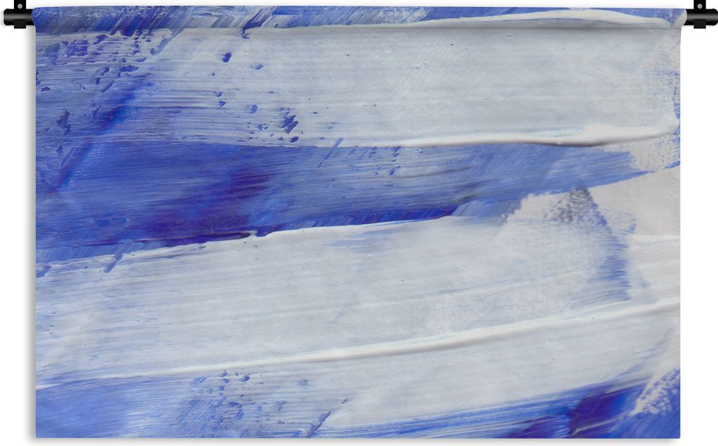 MuchoWow Wandteppich Wandbehang Farbe - Design - Blau 150x100 cm Tapisserie Dekoration Wandtuch - Waschbar - Tapisserien - Wand-Decke