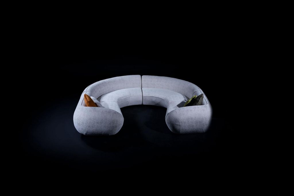 Designes Ecksofa U-Form Polster Wohnzimmer Loungesitzgruppe Wohnlandschaft