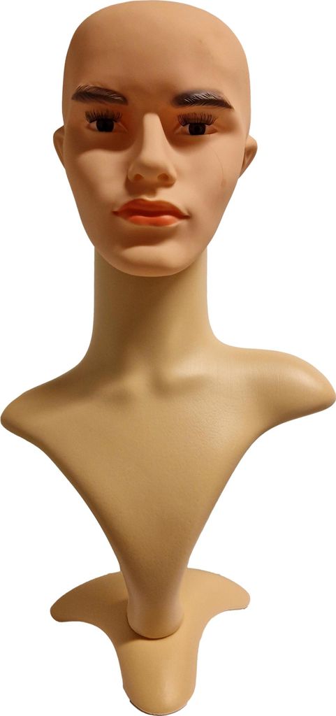 Perückenkopf Männlich - 53 cm Dekokopf - Schaufensterkopf Produktbild 