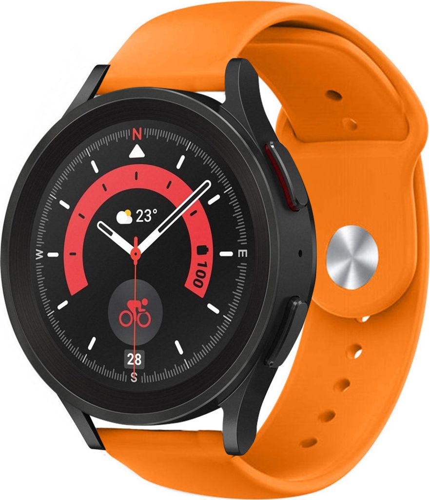 Strap-it Samsung Galaxy Watch 5 Pro Sportarmband (Orange)