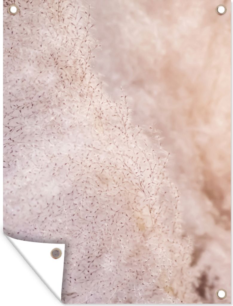 MuchoWow 30x40 cm Outdoor-Poster Gartendeko Sichtschutz Garten Poster für den Garten Pampasgras - Struktur - Pflanzen - Natur