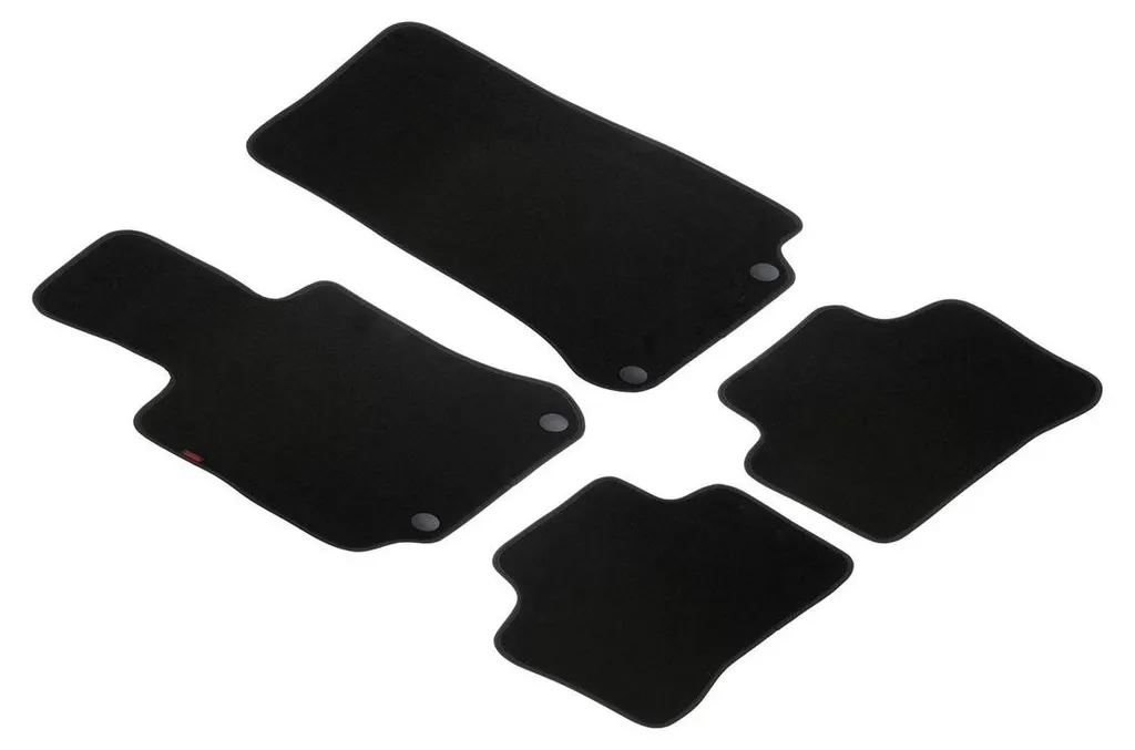 Jeu de tapis sur mesure Mercedes GLC (09/15-08/22) - Noir Moquette