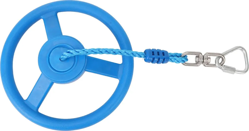 Gymnase pour enfants avec roue tournante et singe à bascule bleu