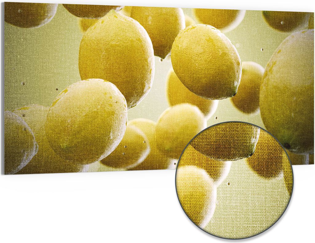 DEQORI Hybrid Leinwand Bild 100x50 cm 'Frische Produktbild 