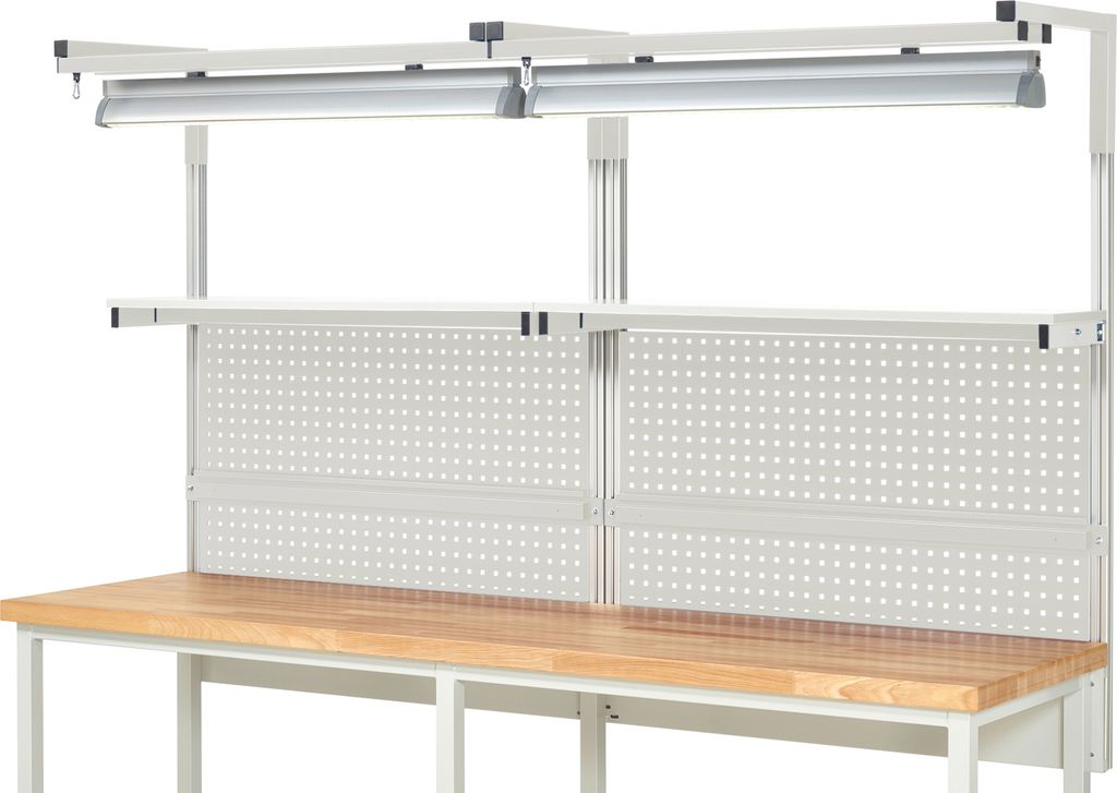 System-Aufbau EE Komplettset 04 2500mm lichtgrau/lichtgrau.
