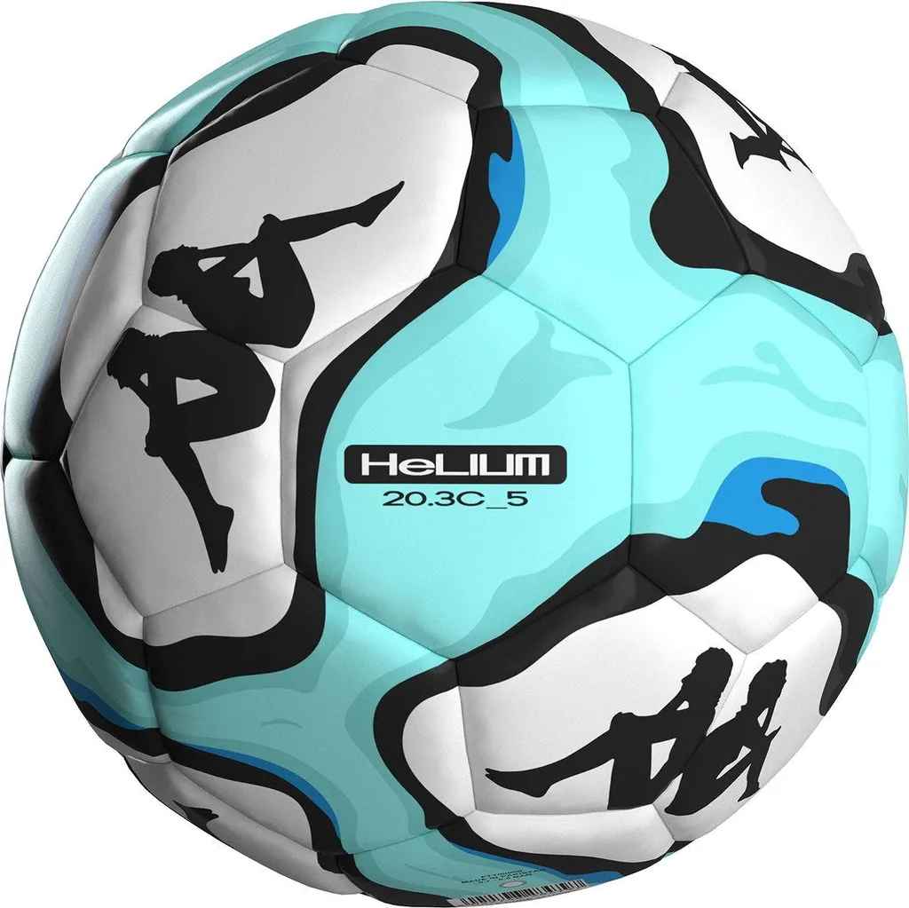 Ballon Kappa Helium 20.3C Blanc et Bleu - Taille 5 pour Compétition