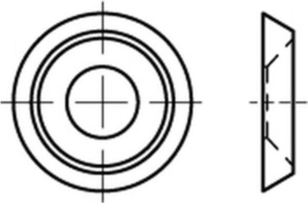 Reyher MsNi Rosetten 3x7x2.1 mm (1000 Stück)