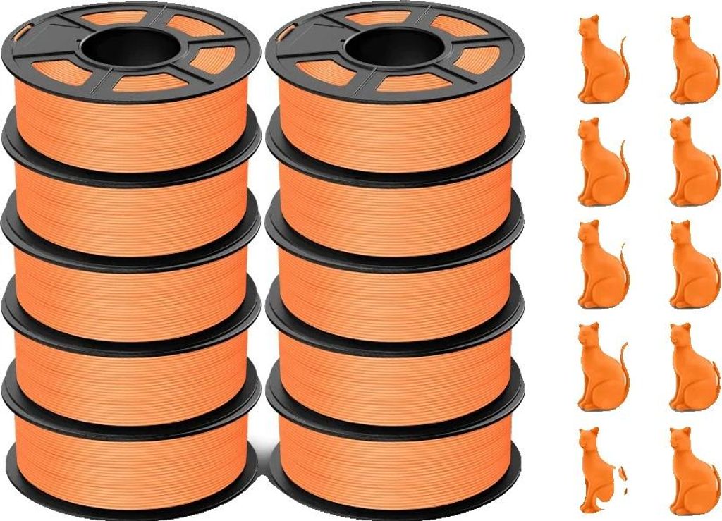 3D-Filament, hohe Zähigkeit, schnelles Drucken, HSPLAYG S-Orange, HSPLAYG S-Orange