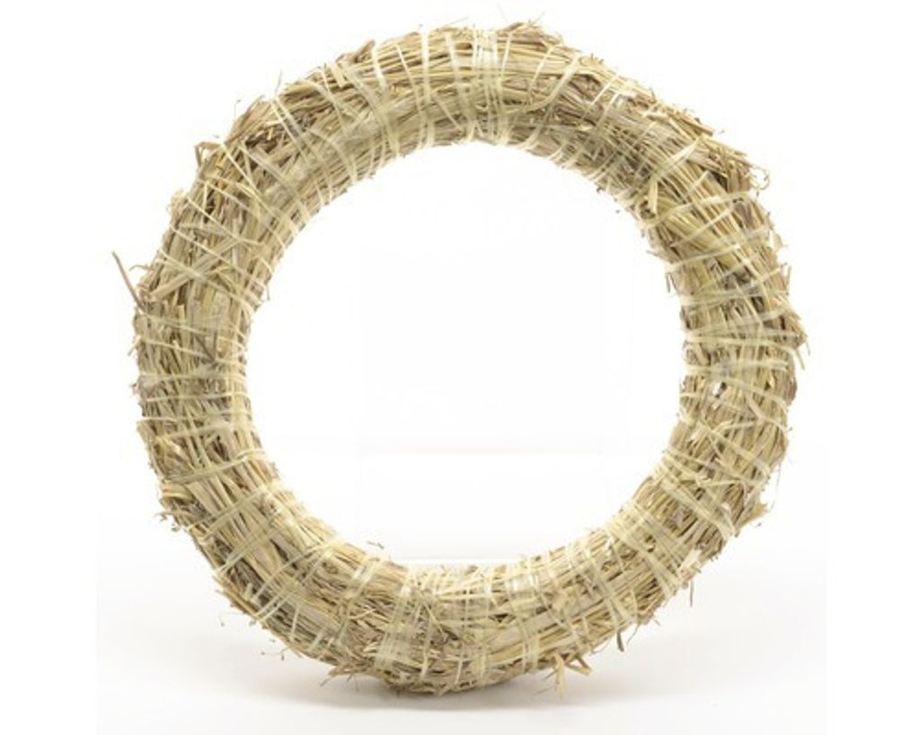 Strohkranz / Kranz Rohling 25cm natur Produktbild 