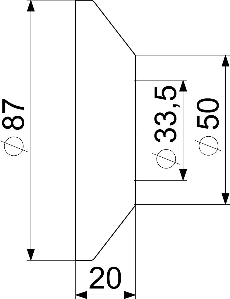Js Rosette Fuer Frost-Tec 2810 Dn15,Poliert Verchromt
