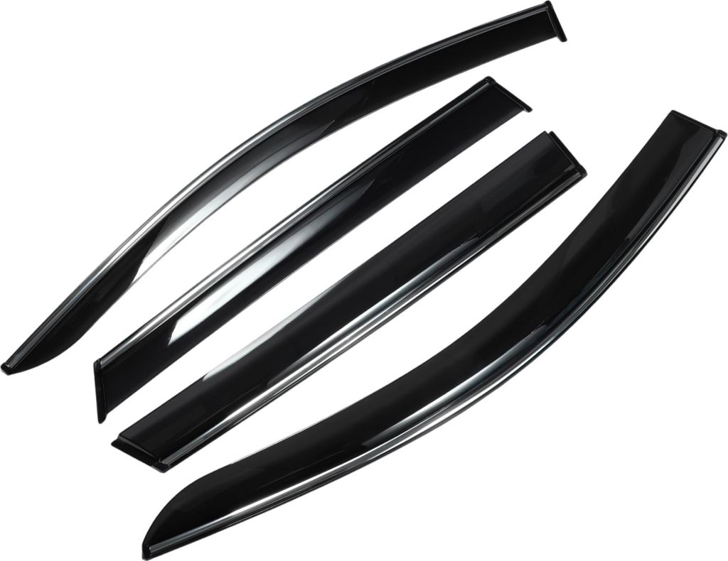 Seitenfensterabweiser Seitenscheiben Windabweiser für Kia Sorento 2016 Schwarz Regenschutz Sonnenblenden Windabweiser Fenster Vent Shades