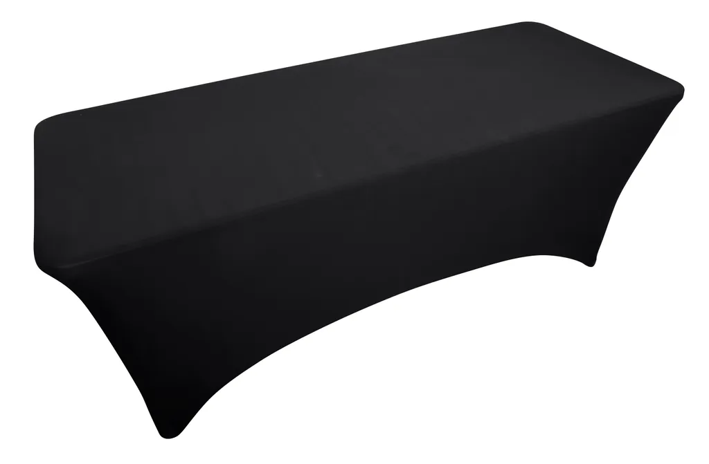 HOME It® Housse extensible noire pour table pliante de réception 180cm - 2