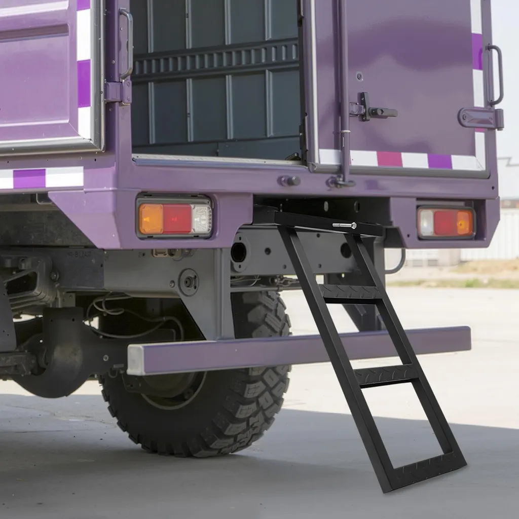 Échelle d'accès pour camion anti-chute rétractable à 3 marches - 6