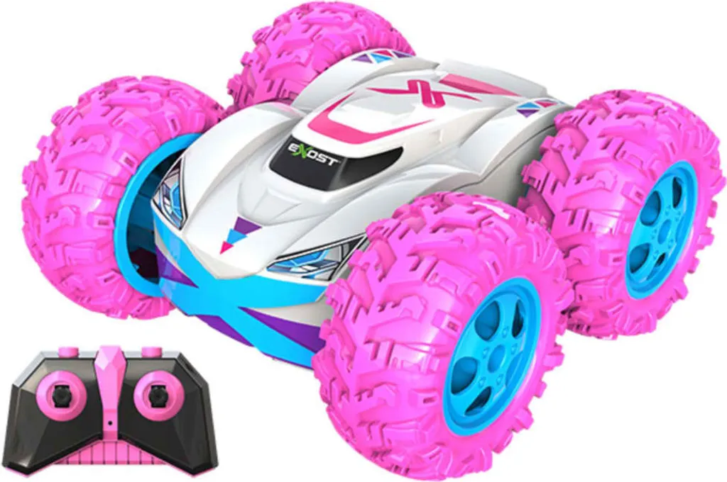 Exost 360 Cross II Rosa : Voiture télécommandée cascadeuse tout-terrain