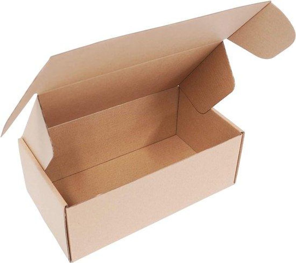 Kartonnen dozen voor kleine bedrijven en opslag (10 stuks) mit brauner Versandverpackung