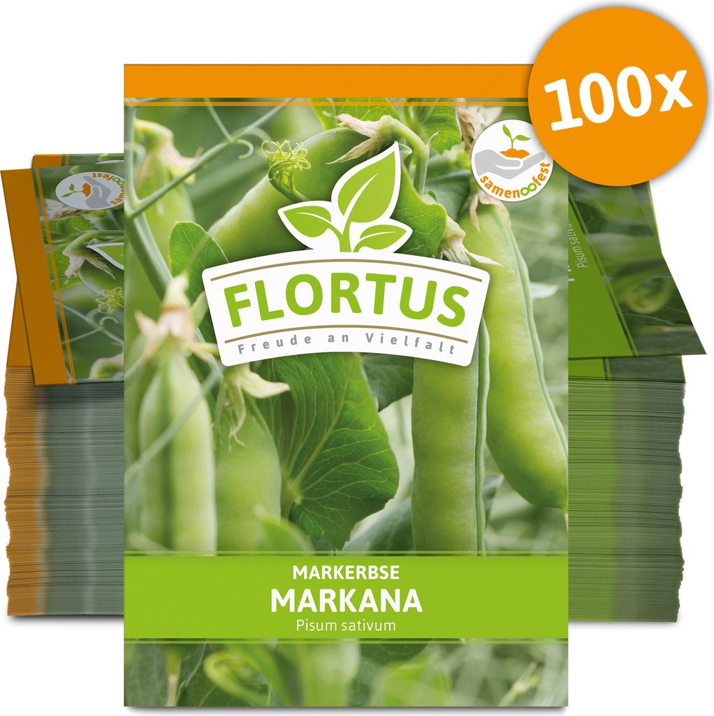 Markerbse Markana (100 Stück) | Markerbsensamen von FLORTUS